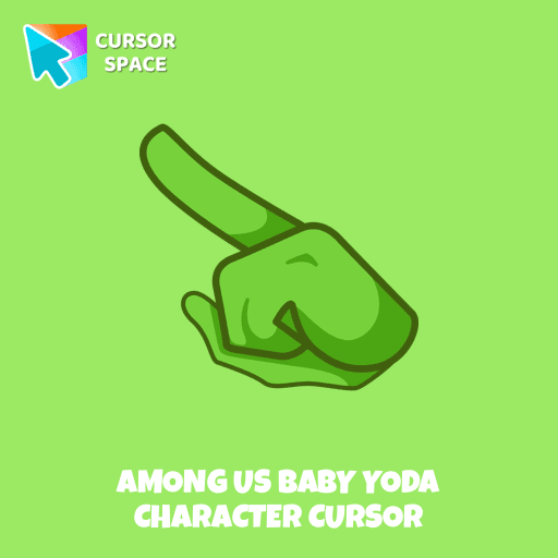Among Us Baby Yoda Character cursor